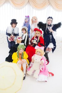 Rating: Safe Score: 0 Tags: blonde_hair blue_eyes brown_hair dress green_hair hat long_hair multiple_boys multiple_cosplay multiple_girls short_hair stuffed_animal tagme User: admin