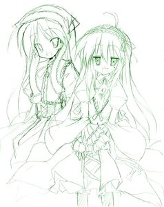 Rating: Safe Score: 0 Tags: 1girl 2girls :d ahoge dress frills green_theme hairband hiiragi_kagami image izumi_konata lolita_hairband long_hair long_sleeves looking_at_viewer lucky_star mole mole_under_eye monochrome multiple_girls open_mouth pair rozen_maiden sen_(astronomy) simple_background smile solo standing suigintou suiseiseki very_long_hair white_background User: admin