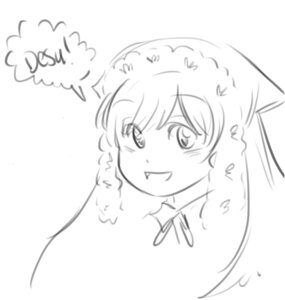 Rating: Safe Score: 0 Tags: 1girl blush braid flying_sweatdrops image monochrome smile solo striped suiseiseki User: admin