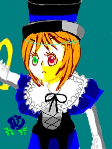 Rating: Safe Score: 0 Tags: 1girl auto_tagged bangs dress frills green_eyes hat heterochromia image long_sleeves looking_at_viewer red_eyes short_hair simple_background solo souseiseki upper_body User: admin