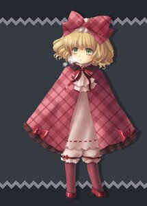 Rating: Safe Score: 0 Tags: 1girl blonde_hair bow dress full_body green_eyes hair_bow hina_ichigo hinaichigo image long_sleeves looking_at_viewer pink_bow pink_legwear plaid plaid_bow plaid_dress red_footwear red_legwear short_hair solo standing User: admin