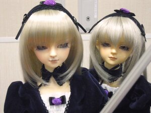 Rating: Safe Score: 0 Tags: 2girls bangs choker doll flower hair_ornament hairband lips long_hair looking_at_viewer multiple_girls photo ribbon rose smile solo suigintou User: admin