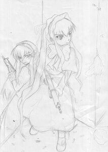 Rating: Safe Score: 0 Tags: 2girls akemi_homura greyscale gun hairband handgun holding holding_gun holding_weapon image long_hair long_sleeves looking_at_viewer monochrome multiple_girls pair pistol rain shinku sketch standing suigintou very_long_hair weapon User: admin