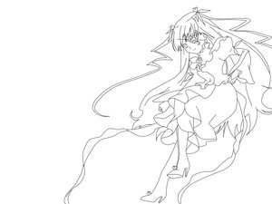 Rating: Safe Score: 0 Tags: 1girl barasuishou boots bow dress frilled_dress frills greyscale high_heels image kaname_madoka long_hair long_sleeves monochrome solo striped two_side_up ultimate_madoka very_long_hair wide_sleeves User: admin