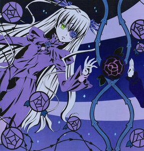 Rating: Safe Score: 0 Tags: 1girl barasuishou dress flower green_eyes image long_hair long_sleeves ribbon rose shinku solo suigintou thorns very_long_hair vines wings User: admin