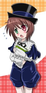Rating: Safe Score: 3 Tags: 1girl :o blush book bow brown_hair commentary_request flying_sweatdrops green_eyes hat heterochromia highres image long_sleeves looking_at_viewer open_mouth pantyhose red_eyes rozen_maiden solo souseiseki takumi_(rozen_garten) top_hat User: admin