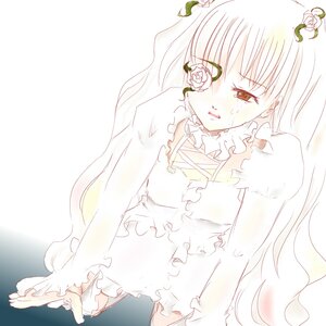 Rating: Safe Score: 0 Tags: 1girl blush dress flower frills image kirakishou long_hair long_sleeves rose solo tears User: admin