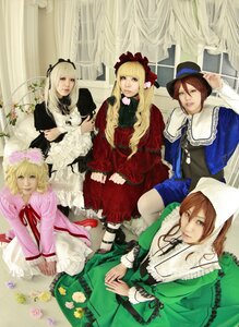 Rating: Safe Score: 0 Tags: 5girls blonde_hair blue_eyes bonnet brown_hair curtains dress flower hat hina_ichigo long_hair long_sleeves multiple_cosplay multiple_girls shinku short_hair sitting souseiseki suigintou suiseiseki tagme User: admin