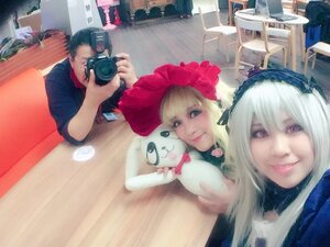 Rating: Safe Score: 0 Tags: 1girl blonde_hair camera doll figure multiple_cosplay photo realistic smile stuffed_animal tagme teddy_bear User: admin