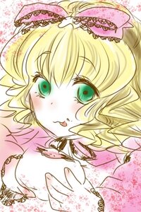 Rating: Safe Score: 0 Tags: 1girl blonde_hair blush curly_hair green_eyes hina_ichigo hinaichigo image short_hair smile solo tongue tongue_out User: admin