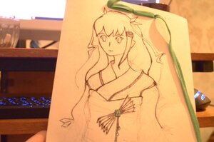 Rating: Safe Score: 0 Tags: 1girl barasuishou blurry bookshelf depth_of_field hair_flower hair_ornament image indoors japanese_clothes long_hair long_sleeves looking_at_viewer monochrome photo scroll solo wide_sleeves User: admin