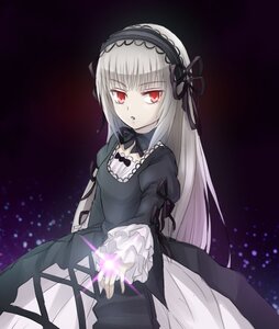 Rating: Safe Score: 3 Tags: 1girl bangs black_dress black_ribbon dress eyebrows_visible_through_hair frills gothic_lolita hairband image juliet_sleeves lolita_fashion lolita_hairband long_hair long_sleeves looking_at_viewer pale_skin puffy_sleeves red_eyes ribbon silver_hair solo suigintou very_long_hair User: admin