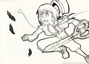 Rating: Safe Score: 0 Tags: 1girl bug butterfly frills greyscale hat image insect monochrome nagae_iku pants shoes short_hair solo souseiseki User: admin