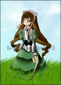 Rating: Safe Score: 0 Tags: 1girl black_border blush border brown_hair dress frills grass green_dress green_eyes heterochromia image letterboxed long_hair long_sleeves pillarboxed red_eyes solo suiseiseki very_long_hair windowboxed User: admin