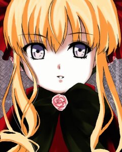 Rating: Safe Score: 0 Tags: 1girl blonde_hair flower image long_hair looking_at_viewer parted_lips pink_rose rose shinku sidelocks solo User: admin