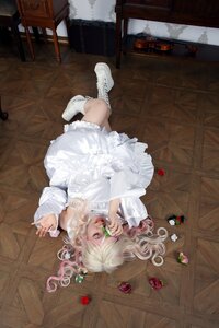 Rating: Safe Score: 0 Tags: 1girl boots closed_eyes dress flower kirakishou long_hair lying red_flower red_rose rose solo white_dress white_footwear white_hair wooden_floor User: admin