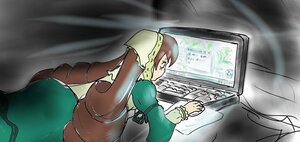 Rating: Safe Score: 0 Tags: 1girl apron braid brown_hair image monster_girl puffy_sleeves solo suiseiseki User: admin