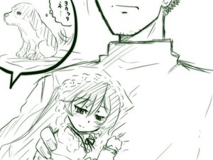 Rating: Safe Score: 0 Tags: 1girl blush braid hong_meiling image izayoi_sakuya monochrome smile solo suiseiseki twin_braids User: admin