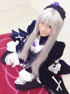 Rating: Safe Score: 0 Tags: 1girl blue_eyes dress flower gothic_lolita lips lolita_fashion long_hair long_sleeves rose solo suigintou User: admin