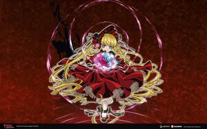 Rating: Safe Score: 0 Tags: 1girl artist_name blonde_hair blue_eyes bow copyright_name dress flower full_body image long_hair red_dress rose shinku solo very_long_hair watermark User: admin