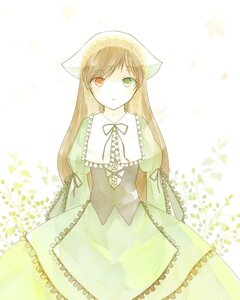 Rating: Safe Score: 0 Tags: 1girl auto_tagged brown_hair dress frills green_dress green_eyes heterochromia image long_hair long_sleeves looking_at_viewer red_eyes solo striped striped_background suiseiseki vertical_stripes User: admin