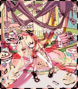 Rating: Safe Score: 0 Tags: 1girl blonde_hair dress frills hair_ribbon image long_hair pink_dress ribbon shinku solo star_(symbol) twintails User: admin