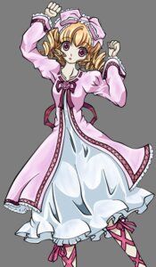 Rating: Safe Score: 0 Tags: 1girl :o blonde_hair bow dress drill_hair frills full_body hair_bow hat hina_ichigo hinaichigo image long_sleeves looking_at_viewer open_mouth pink_bow pink_dress ribbon short_hair solo standing transparent_background twin_drills User: admin