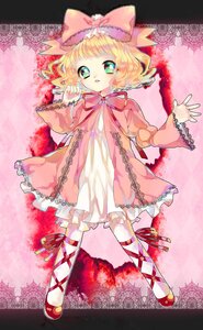Rating: Safe Score: 0 Tags: 1girl blonde_hair bloomers bow cross-laced_footwear dress frills hair_bow hina_ichigo hinaichigo image leg_ribbon long_sleeves pink_bow pink_dress ribbon shoes short_hair solo underwear User: admin
