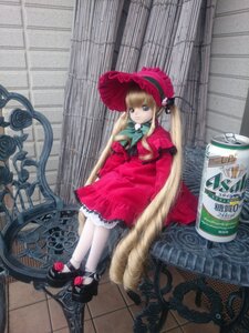 Rating: Safe Score: 0 Tags: 1girl blonde_hair blue_eyes bonnet bow doll dress flower lolita_fashion long_hair looking_at_viewer pantyhose red_dress rose shinku shoes solo standing tile_floor tiles twintails very_long_hair white_legwear User: admin
