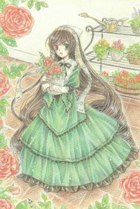 Rating: Safe Score: 0 Tags: 1girl brown_hair dress flower frills green_dress green_eyes heterochromia image long_hair marker_(medium) orange_flower pastel_(medium) pink_flower pink_rose plant purple_rose red_eyes red_flower red_rose rose rose_petals solo suiseiseki thorns traditional_media very_long_hair vines watercolor_(medium) watering_can yellow_flower yellow_rose User: admin