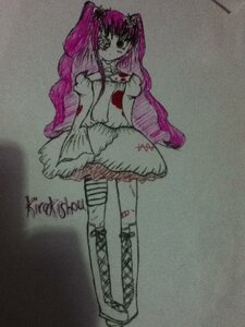 Rating: Safe Score: 0 Tags: 1girl 86800 blood bow dress full_body image kirakishou long_hair pink_hair solo standing striped thighhighs twintails two_side_up very_long_hair User: admin