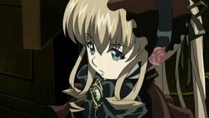 Rating: Safe Score: 0 Tags: 1girl blonde_hair blue_eyes bonnet expressionless flower hat image long_hair pink_rose rose shinku sidelocks solo User: admin