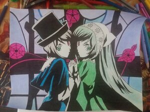 Rating: Safe Score: 0 Tags: 2girls covered_mouth flower green_eyes hat heterochromia holding_hands image long_hair long_sleeves looking_at_viewer multiple_girls pair short_hair siblings sisters souseiseki stained_glass suiseiseki twins User: admin