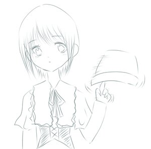 Rating: Safe Score: 0 Tags: 1girl animal_ears blush eyebrows_visible_through_hair greyscale long_sleeves looking_at_viewer monochrome ribbon short_hair simple_background solo striped tail upper_body white_background User: admin