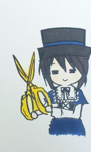 Rating: Safe Score: 0 Tags: 1girl black_eyes black_hair black_headwear blue_headwear bow frills hat image ribbon short_hair simple_background smile solo souseiseki User: admin