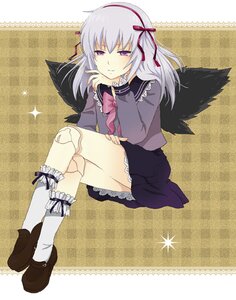 Rating: Safe Score: 0 Tags: 1girl bad_id bad_pixiv_id black_wings bow crossed_legs doll doll_joints frills hair_ribbon image joints kneehighs long_hair mary_janes mosu purple_eyes ribbon rozen_maiden school_uniform serafuku shoes silver_hair sitting skirt socks solo suigintou white_legwear wings User: admin