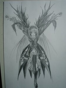 Rating: Safe Score: 0 Tags: 1girl akemi_homura akuma_homura argyle argyle_legwear black_gloves black_hair black_wings choker dress feathered_wings gloves graphite_(medium) greyscale high_heels image kaname_madoka long_hair looking_at_viewer monochrome simple_background solo suigintou thighhighs traditional_media white_background wings zettai_ryouiki User: admin