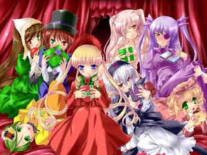 Rating: Safe Score: 0 Tags: 6+girls blonde_hair blue_eyes blush bow box brown_hair dress drill_hair eyepatch frills green_eyes green_hair hairband hat heterochromia hina_ichigo image kanaria long_hair long_sleeves looking_at_viewer multiple multiple_girls pink_bow red_eyes shinku short_hair siblings silver_hair sisters smile souseiseki suigintou suiseiseki tagme twins twintails very_long_hair User: admin