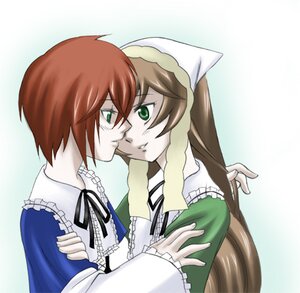 Rating: Safe Score: 0 Tags: 2girls blush brown_hair dress frills green_eyes head_scarf image incest long_hair long_sleeves looking_at_another multiple_girls pair short_hair siblings sisters smile souseiseki suiseiseki twins yuri User: admin
