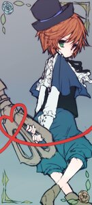 Rating: Safe Score: 0 Tags: 1girl blue_flower blue_rose flower green_eyes hat heterochromia image long_sleeves looking_back orange_hair pants pink_rose red_flower red_rose ribbon rose rose_petals short_hair solo souseiseki thorns top_hat vines white_rose yellow_rose User: admin