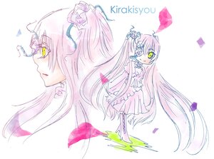 Rating: Safe Score: 0 Tags: 1girl bow dress flower gloves hair_flower image kaname_madoka kirakishou long_hair pink_hair solo thighhighs two_side_up ultimate_madoka very_long_hair yellow_eyes User: admin