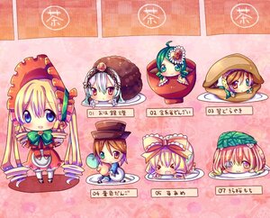 Rating: Safe Score: 0 Tags: 6+girls >_< blonde_hair blue_eyes blush bonnet bow brown_hair chibi chocolat_(momoiro_piano) closed_eyes commentary_request dress drill_hair eyepatch flower food frills green_eyes green_hair hair_ornament hairband hat heterochromia hina_ichigo image in_food kanaria kirakishou long_hair multiple multiple_girls one_eye_closed open_mouth pink_bow pink_hair red_eyes red_flower red_rose rose rozen_maiden shinku short_hair silver_hair smile souseiseki suigintou suiseiseki tagme translation_request twintails very_long_hair waitress white_hair yellow_eyes User: admin