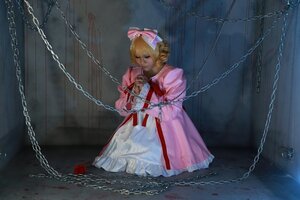 Rating: Safe Score: 0 Tags: 1girl anchor ankle_cuffs bdsm blonde_hair bondage bound bound_ankles broken broken_chain cage chain chained closed_eyes cuffs dress flail gold_chain handcuffs hinaichigo key leash lock metal_collar noose pearl_(gemstone) pink_dress pocket_watch restrained shackles sickle sitting slave solo swing watch User: admin