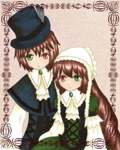 Rating: Safe Score: 0 Tags: 2girls brown_hair dress frills green_dress green_eyes hat head_scarf heterochromia image long_hair long_sleeves looking_at_viewer multiple_girls pair red_eyes short_hair siblings sisters souseiseki suiseiseki top_hat twins very_long_hair User: admin