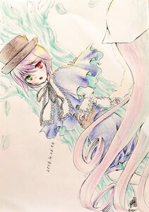 Rating: Safe Score: 0 Tags: 1girl blush capelet green_eyes hat heterochromia image long_sleeves looking_at_viewer m_putorius red_eyes short_hair solo souseiseki suiseiseki traditional_media watercolor_(medium) User: admin