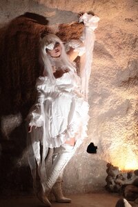 Rating: Safe Score: 0 Tags: 1girl boots dress frills high_heels kirakishou lips long_hair solo white_dress white_hair User: admin