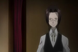 Rating: Safe Score: 0 Tags: 1boy auto_tagged bangs black_hair closed_mouth collared_shirt glasses image laplace_no_ma long_sleeves looking_at_viewer neck_ribbon ribbon screenshot shirt solo upper_body vest white_shirt User: admin