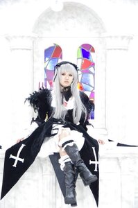 Rating: Safe Score: 0 Tags: 1girl boots breasts dress flag frills long_hair sitting solo suigintou thigh_boots thighhighs User: admin