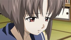 Rating: Safe Score: 0 Tags: 1girl bangs brown_hair close-up closed_mouth face human image kashiwaba_tomoe looking_at_viewer portrait red_eyes school_uniform screenshot sidelocks solo User: admin