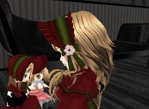 Rating: Safe Score: 0 Tags: 2girls alice_margatroid blonde_hair christmas gift hat image indoors multiple_girls santa_costume shinku solo User: admin
